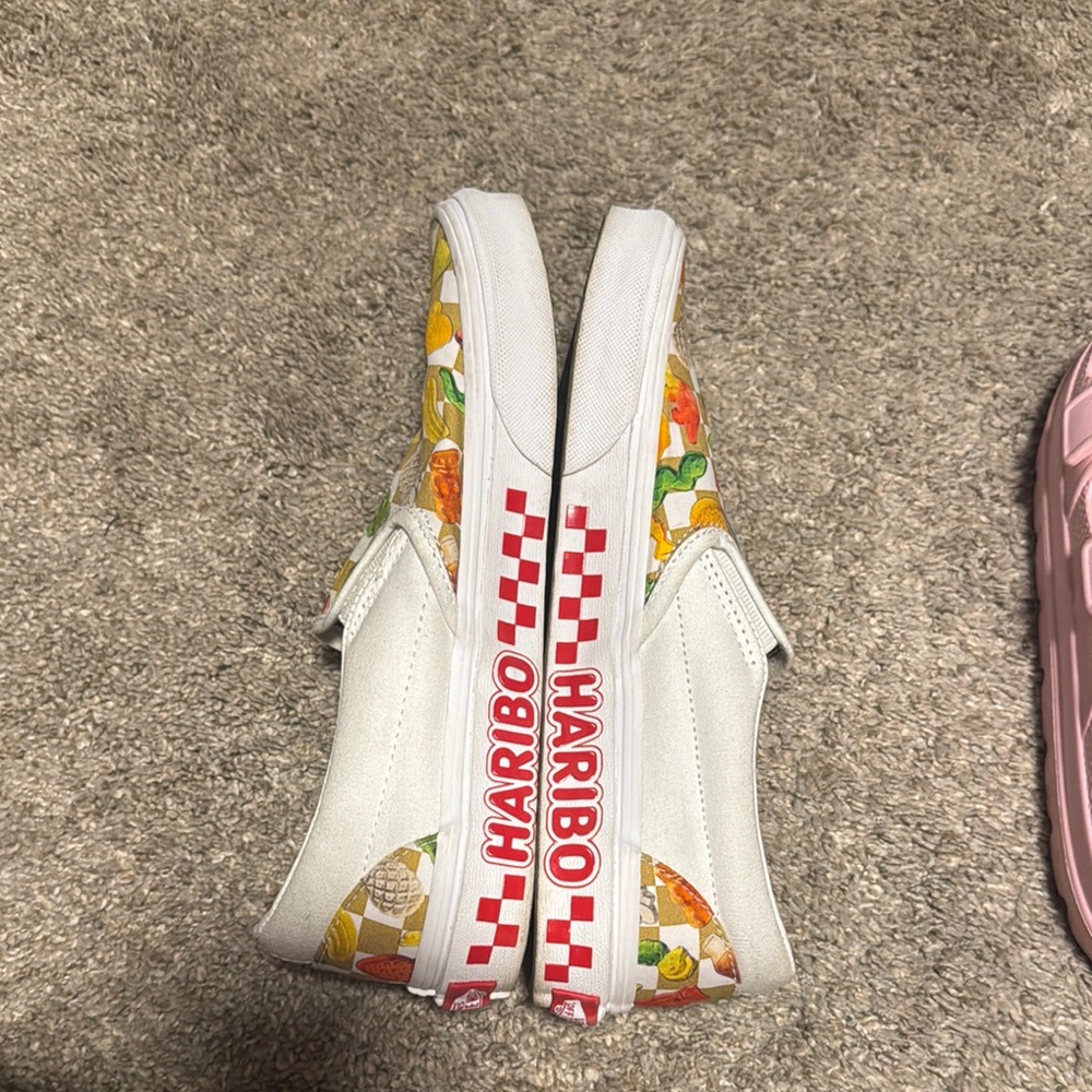 Vans Red and Orange Slip-On Sneakers Vibrant Floral - Picture 2 of 5
